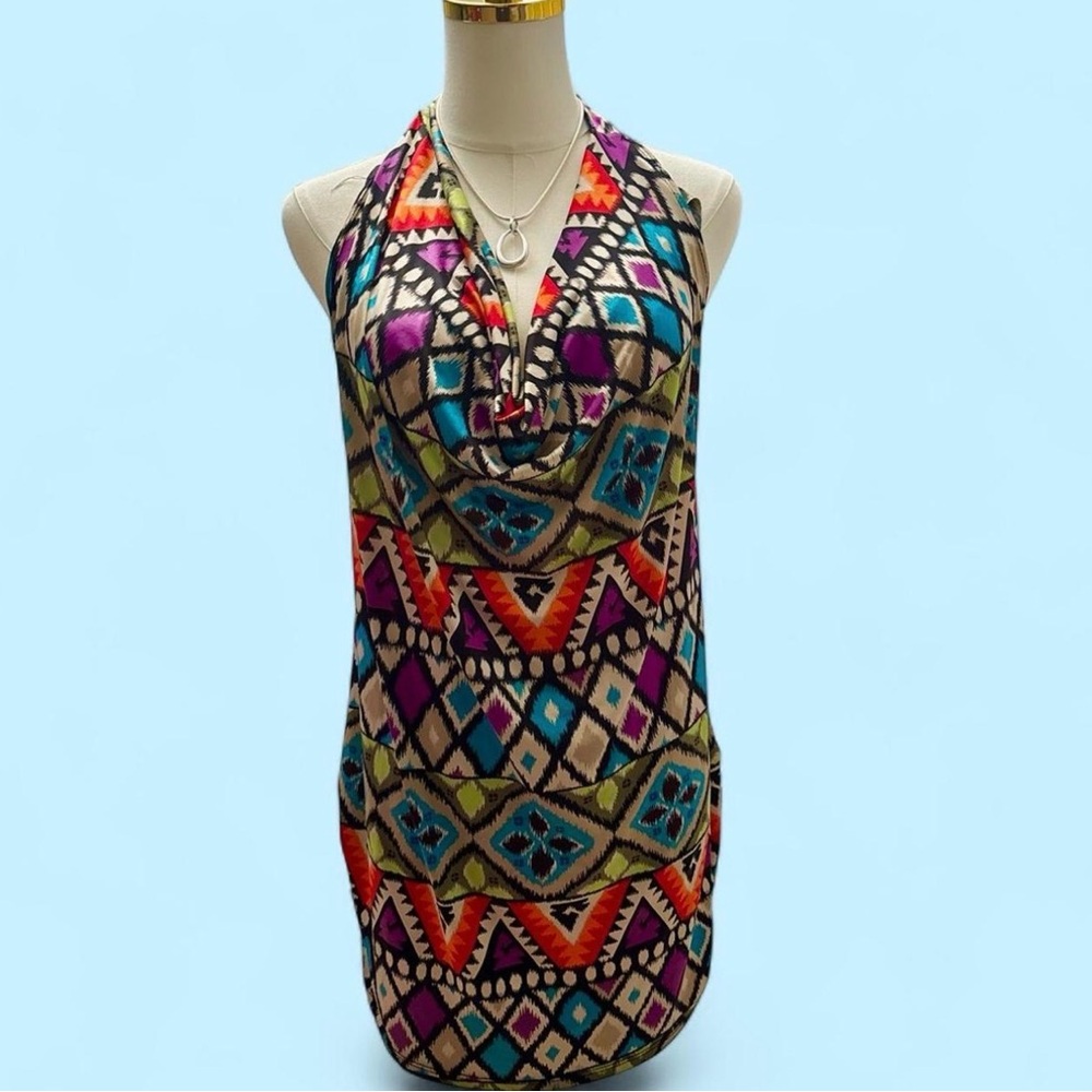Dots Multicolor Patterned Dress